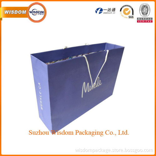 2015 lady fashion custom paper packaging gift shopping bag with printed logo